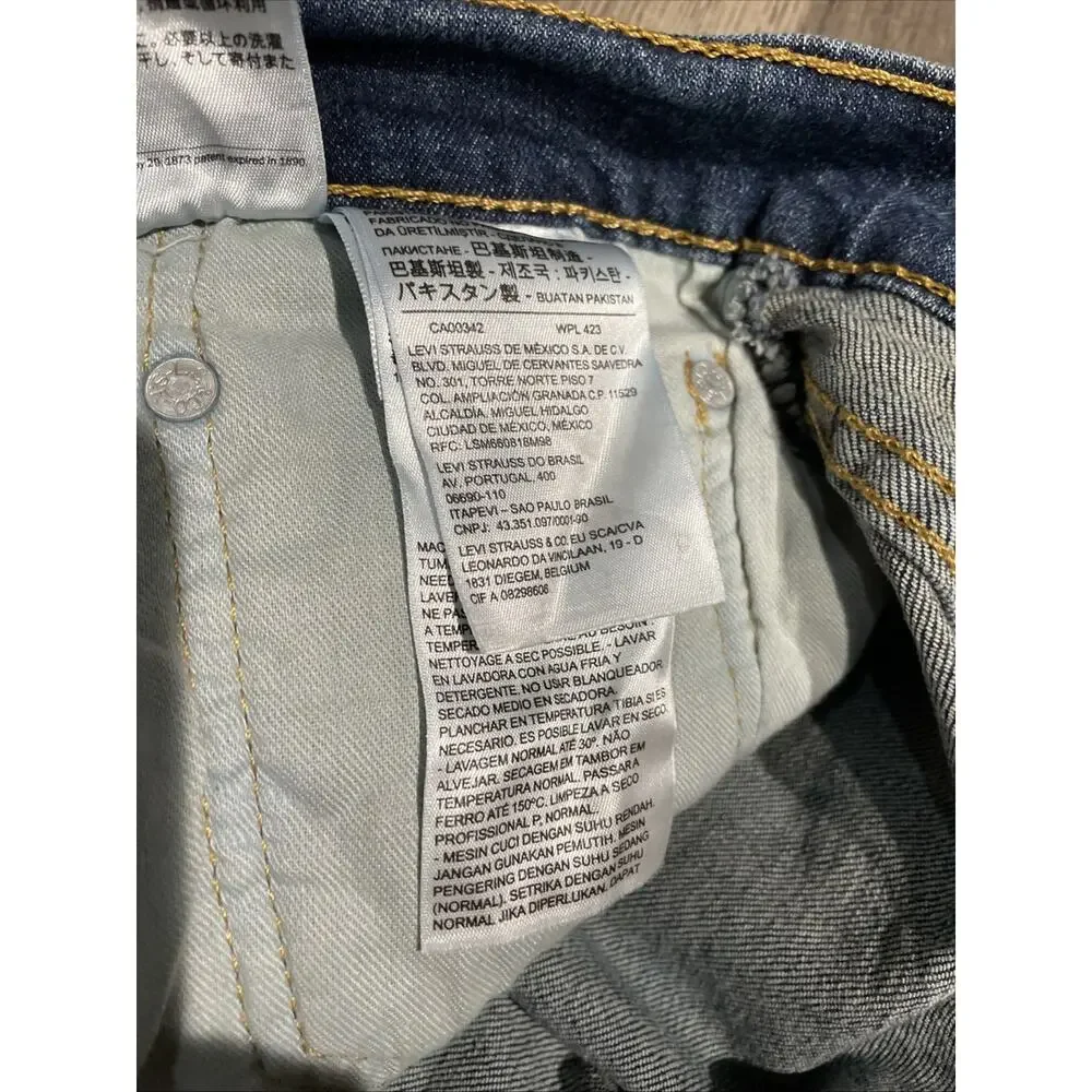 Levis 559 Jeans Mens 31x32 Blue Denim Cotton Faded Straight Workwear Adult